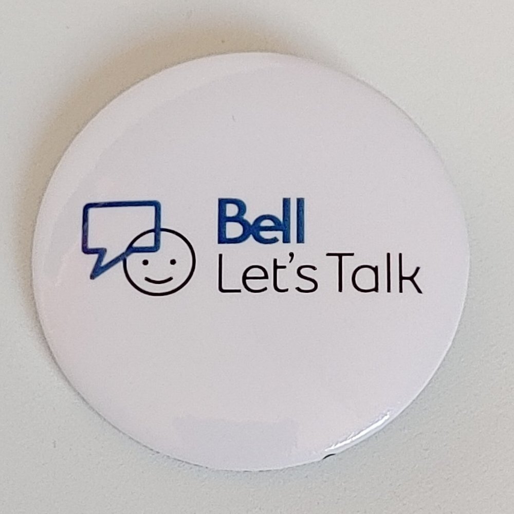BELL Let's Talk Day Pin Badge Brand New Mental Health Awareness BELL CANADA